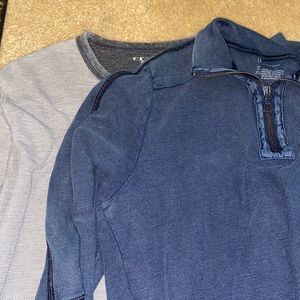 Lot of 2 long sleeved shirts one lucky brand and one INC